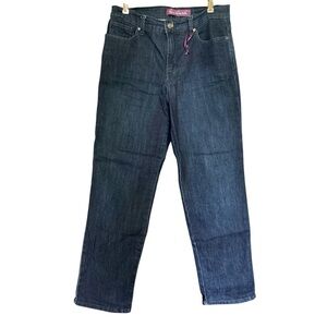 NWOT Gloria Vanderbilt Dark Wash Denim Amanda Jeans SZ 10